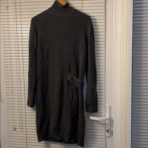 Whistles women grey cashmere sweater dress